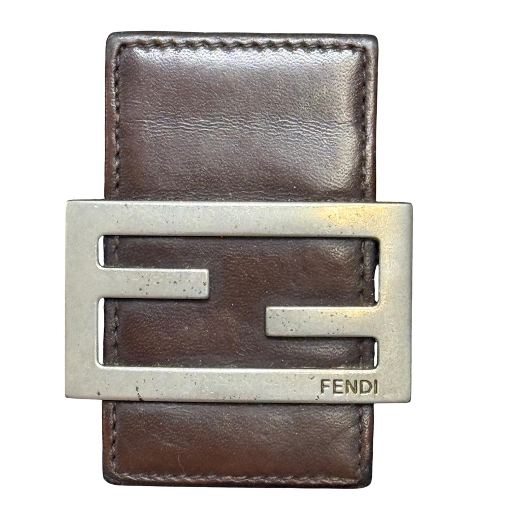 Vintage Fendi Zucca Canvas Baguette Continental Wallet - Brown FF Monogram - Picture 4 of 9
